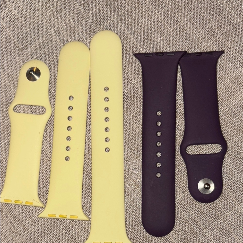 Apple Watch Bands Yellow and plum